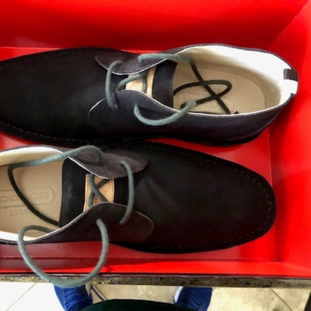 Coach Mens Suede Chukka Boots New Sz 12